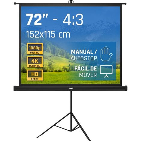 iggual PSITS152 72" 152x115cm Con Trípode+Bolsa (1/3)