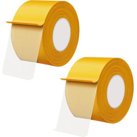 2 Rolls Ruban Adhésif Double Face, 50mm x 20m Ruban en Auto-Adhésif, Sans Trace Multifonctionnel pour Moquette, les Sols, les Murs (1/5)