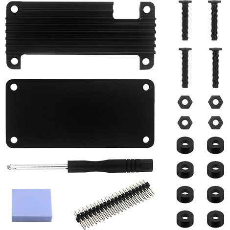 Connecteur GPIO 40 broches pour boîtier Banana Pi M2, dissipation thermique nulle, entièrement métallique. (1/4)