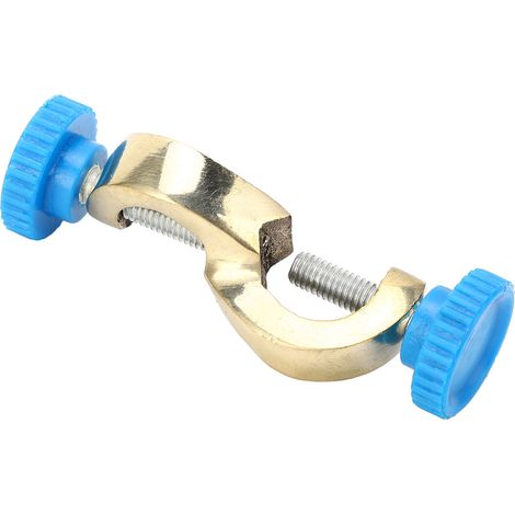 Pince de laboratoire en cuivre, tête orientable à angle droit, 8 cm, support de fixation pour paillasse, étau de serrage robuste (1/5)