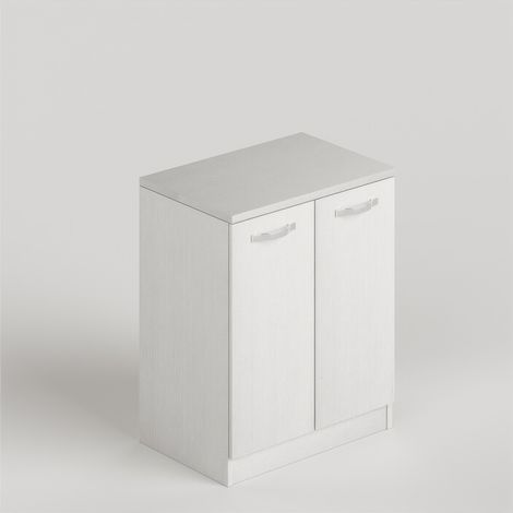 Mobile Base Lavanderia in Kit Bianco Frassino 71 x 50 x h 85,5 cm a 2 Ante Laundry