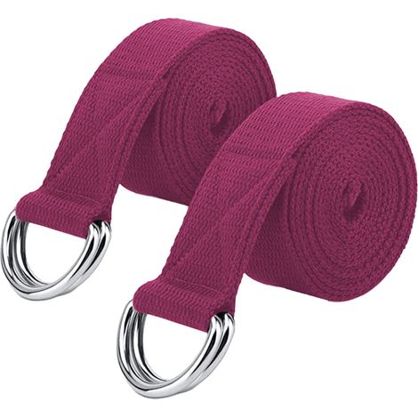 Sangle D Étirement En Coton Avec Boucle - Pour Yoga Et Fitness - Usage Domicile Et Gymnase - Lot De 1 (1/5)