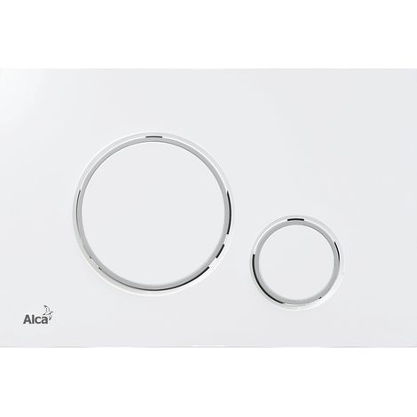 Alca Thin - Mando empotrado, blanco/cromo brillo M770 (1/2)