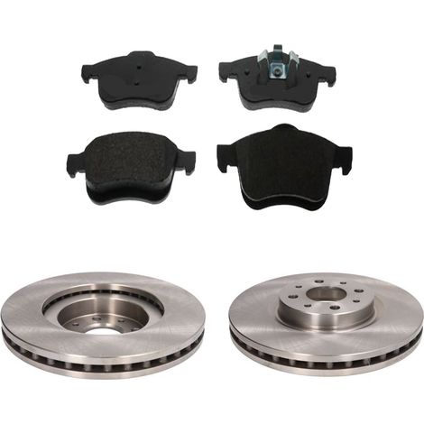 KIT FRENI ANTERIORI compatibile con LANCIA DELTA III (844) - DISCHI + PASTIGLIE OEM: FDB4951, FDB4184 / 16061 , 17340 /SOSTITUZIONE DIRETTA/BASSA POLVERE/SILENZIOSO