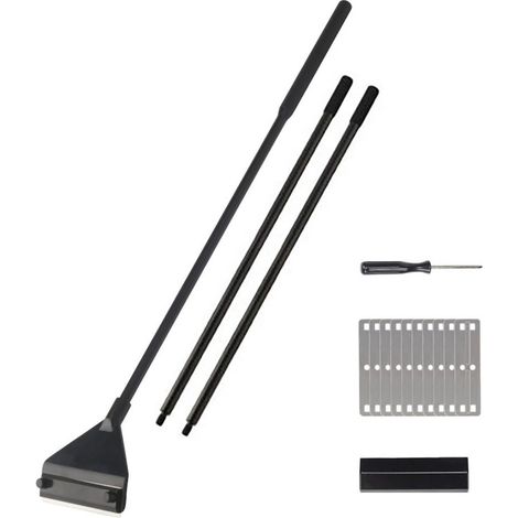 Grattoir à algues pour aquarium - Nettoyeur d'aquarium - Garde les mains au sec - Grattoir tranchant pour éliminer les algues - 90 cm (1/5)