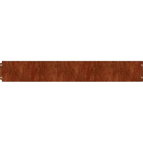 Bordures de Pelouse, Acier Corten Flexible, Design Résistant aux Intempéries, Marron (1/2)