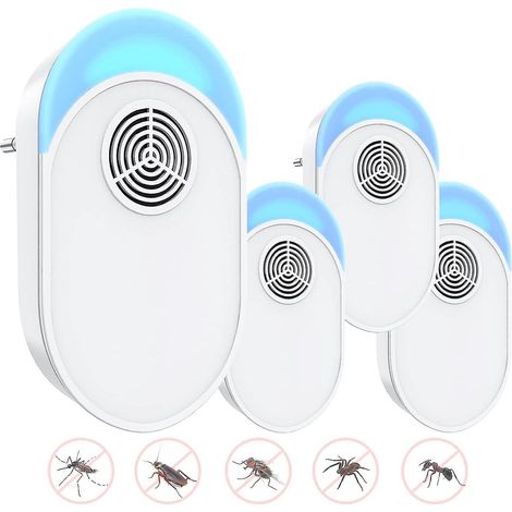 anti Moustique Ultrason Prise, Ultrason Souris Mouche 4 Paquets, Appareil Repulsif Souris Efficace Pour Repousser Les Rats, Les Araignes, Les Mous (1/3)