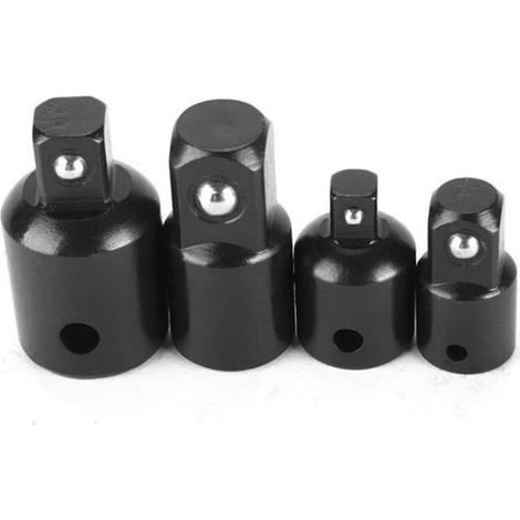 Socket adapters - Pillote - 4pcs - 1/2' " to 3/8' " - 3/8' " to 1/4' " - Length 36mm (1/4)