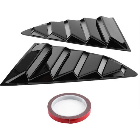 Wakects Verurs côté Latérale Avides 2pcs Blossy Black Car Windows de Fenêtre de Voiture Compatible avec 2017 2018 2018 2019 2020 ABS RACING AIR AIR VAY SCOP