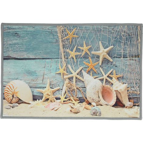 1 Alfombra antideslizante, absorbente y decorativa para baño, cocina y sala de estar. (1/5)