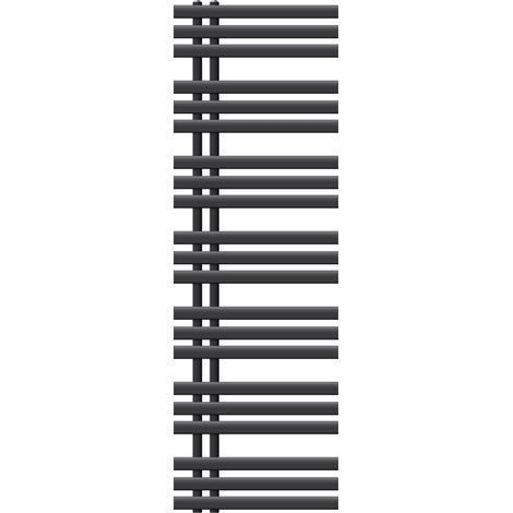 ECD Germany Radiador De Baño Iron EM Design - 500 x 1600 mm  - Antracita - Moderno - Secador De Toalla - No Electrico -  Radiador de Diseño Vertical