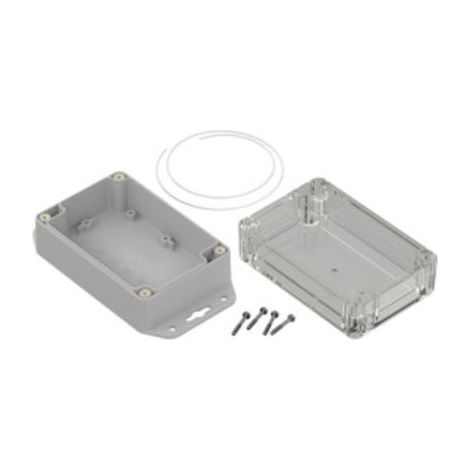 Boîtier RS PRO en ABS, polycarbonate, 121.4 x 81.6 x 60.2mm, Gris clair IP65 ( Prix pour 1 ) (1/3)