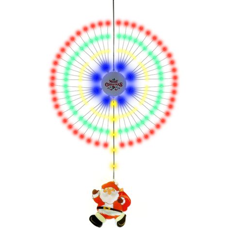 Guirlande lumineuse Noël forme feux d'artifice pendentif déco étanche IP65 lumière multicolore 8 modes éclairage (1/3)