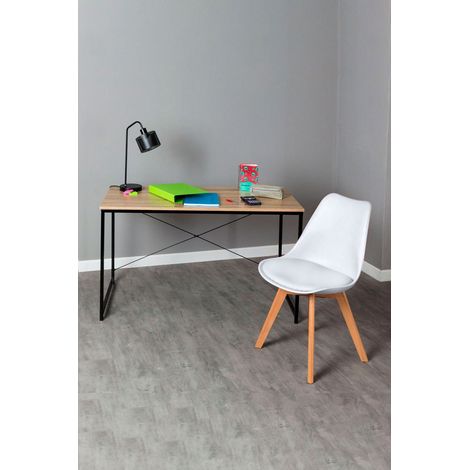 Conjuntos de mesa y sillas - Conjunto Escritorio Dek y Silla Synk Basic - Blanco (1/5)