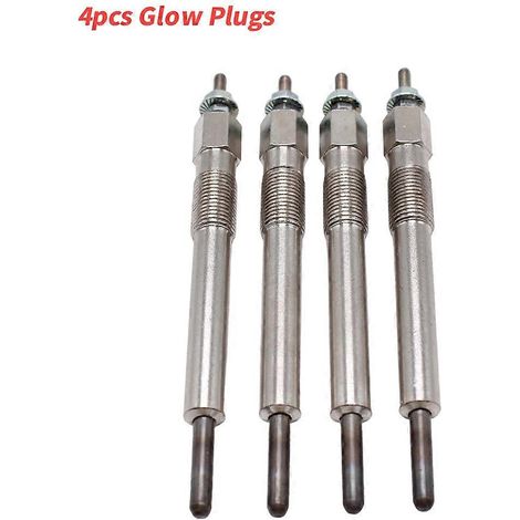 Quatre bougies de préchauffage (GPI-010 ZPN-12163) pour moteurs diesel turbocompressés Holden Rodeo TFR55 TFS55 1990-2003, 4 cylindres, 4JB1-T 2,8 L. (1/3)