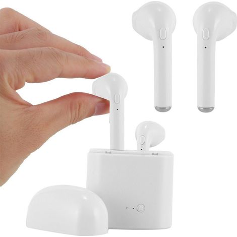 Trade Shop - KABELLOSES HEADSET I7S TWS BLUETOOTH V4.2 KABELLOSE ANDROID IOS KOPFHÖRER SPORT - (1/3)