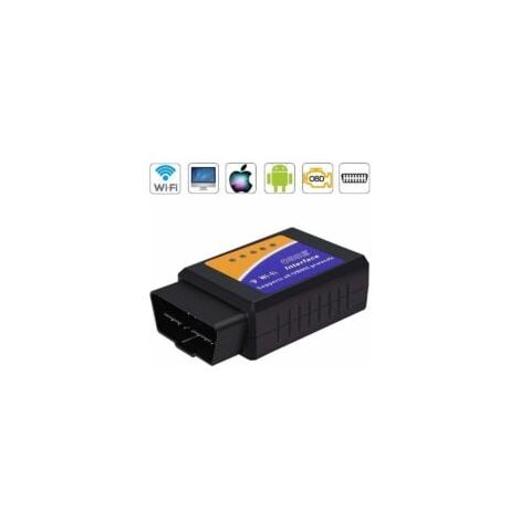 Appareil de diagnostic OBD2 WiFi, appareil de diagnostic de voiture OBD2 ELM327, scanner de diagnostic OBD II pour tous les véhicules, connecteur de voiture de code d'erreur universel pour tablette sm (1/5)