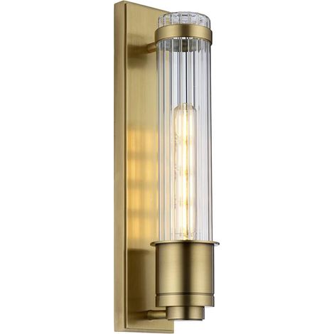 Wellington Applique 1 Luce Ottone Anticato IP44 (1/5)