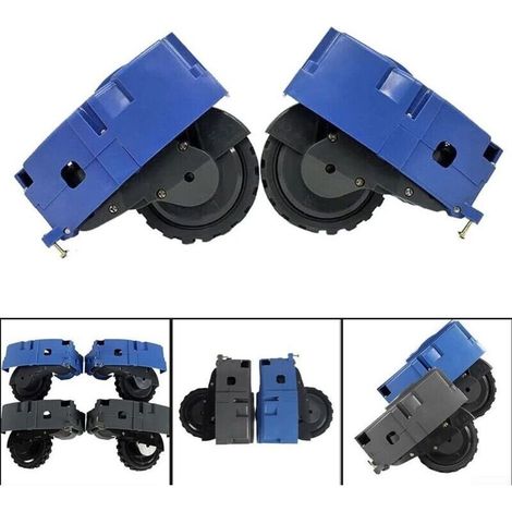 Roues gauche et droite de remplacement pour machines de nettoyage Roomba série 5/6/7/8/9 (couleurs aléatoires) (1/3)