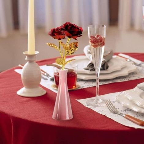 Fleur stabilisée - - Rose éternelle - Coeur rose - Rouge - Cadeau pour elle (1/4)