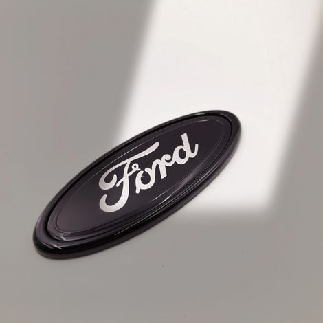 (145 mm Ford BK-SL) - Emblème de voiture de 145 mm pour calandre avant et capot arrière, logo décoratif. Convient pour Ford BK-SL. (1/2)