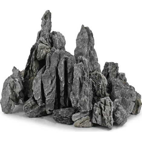 Pierres de Seiryu Naturelles pour Aquarium et Terrarium - Roches de Décoration Aquascaping pour Poissons et Plantes