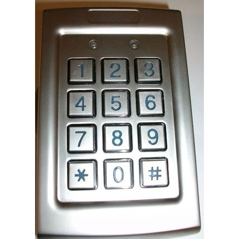 4M – Clavier électronique codé antivandale rétroéclairé – Touches éclairées bleu – Thermostat pour températures extrêmes – Cellule antisabotage (1/3)