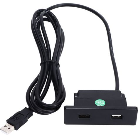 Recessed USB Power Strip Outlet 5V 2.5meter Dual USB Ports Charging Sofa Socket ABS Embedded USB Charging Socket for Phone (1/5)