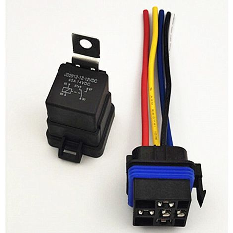 40A/12V Kfz-Relais mit Dichtung, kompaktes, leistungsstarkes 5-poliges elektromagnetisches Haushaltsrelais (1/4)