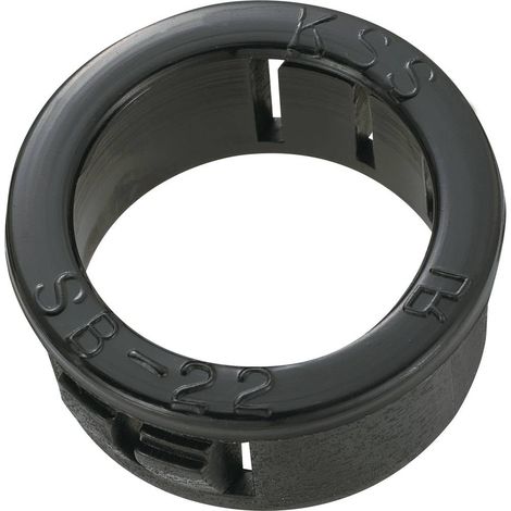 TRU COMPONENTS TC-SBR22203 Passacavo Ø (max.) 17.5 mm Spessore piastra (max.) 3.2 mm Poliammide Nero 100 pz.