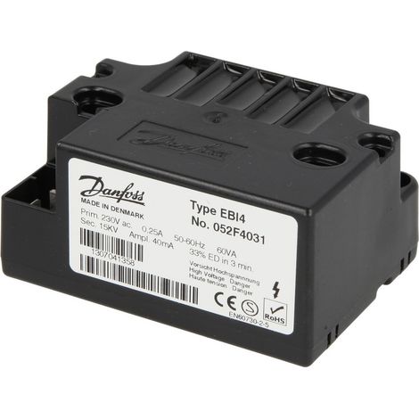 Danfoss Unidad de encendido Typ EBI 4 230 V 50/60 Hz, bipolar, 052F4031