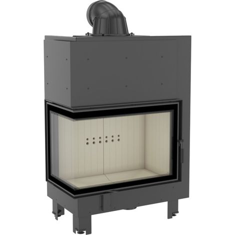 Inserto para chimenea MBA 17 BS cristal en el lado izquierdo