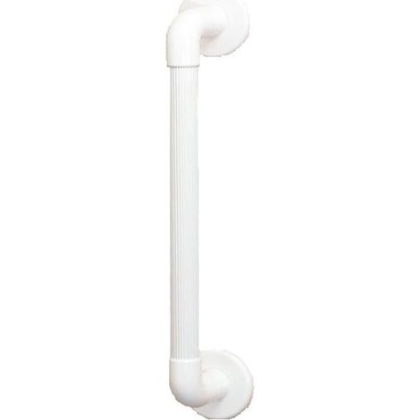 AKW 1400 Series Straight Fluted Grab Rail 300mm Length White (1/3)