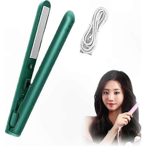 Mini-Lockenstab mit Doppelfunktion, USB-aufladbarer 2-in-1-Styler für kurzes und langes Haar, tragbares und robustes Haarstyling-Gerät (1/5)