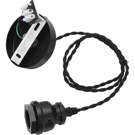 Suspension en fer style rétro E27 90-250V pour café, bar ou couloir (1/5)