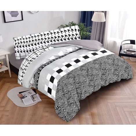 Juego de Funda Nordica para Cama 100% Microfibra de Poliester Suave - Funda Edredónes, Bajera y Funda de Almohada Cama 90 150x220, 135 220x220, 150 220x240, 180 240x260 cm (1/5)