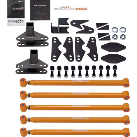 Universal Rear Weld-On Parallel 4 Link Suspension Kit with 24" bars & Mountings (1/5)