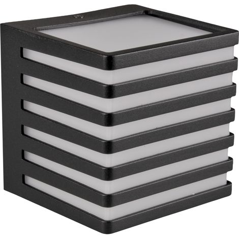 Applique esterna LED 10W nera IP54 Polux Maxwell 323262 (1/5)