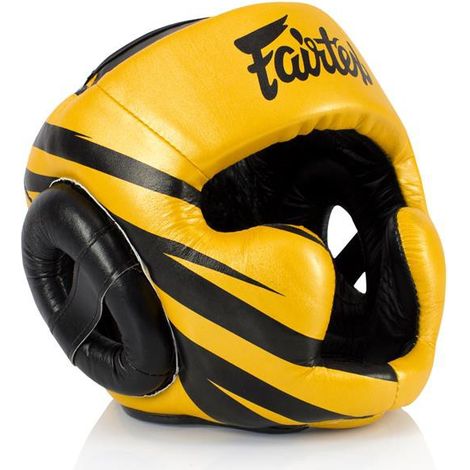 Casco de boxeo Fairtex HG16 M1 Amarillo Talla M (1/5)