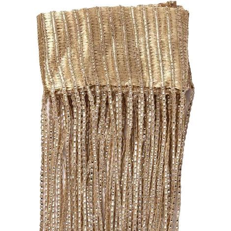 Rideau de porte à pompons en polyester – Dimensions 100 x 200 cm – Cloison décorative pour séparation d'espace – Idéal pour maison et événements (1/5)