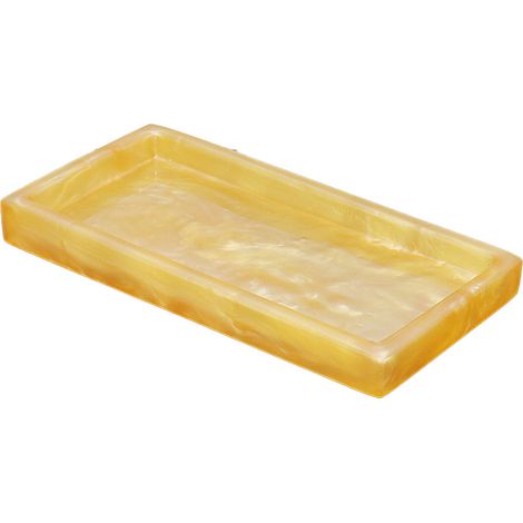 Plateau En Résine Marbrée - 30 x 20 cm - Pour Salle De Bain Chambre Salon Cuisine - Décoration Et Rangement - 1 Pièce (1/5)