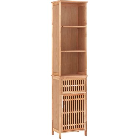 vidaXL Badezimmerregal 42x29x182 cm aus massivem Nussbaumholz
