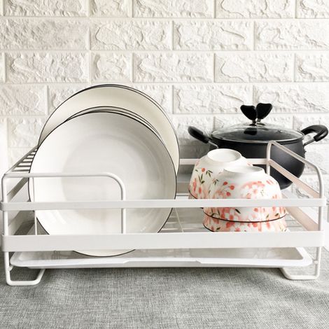 Metal Wire Dish Cup Rack with Drip Tray (1/5)