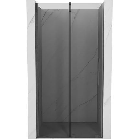 Mexen Velar puerta de ducha corredera 100 cm, grafito, gris metalizado cepillado - 871-100-000-41-66 (1/5)