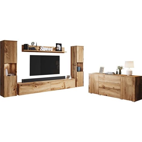 Conjunto de salón Sarasota 133, Roble wotan