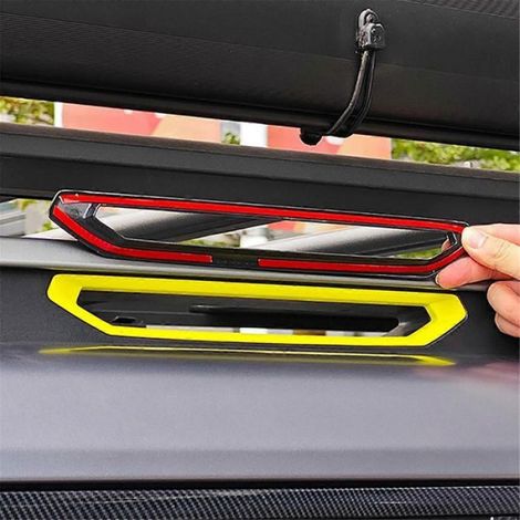 Cache Plaque Protection Decorative - Barres Toit Tout Terrain - Pour Jetour Traveler 2023-2024 - Motif Fibre De Carbone - 6 Pièces (1/5)