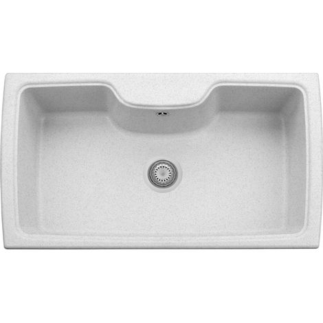 Lavello composito cucina Plados HR0860 una vasca - UG90 Bianco Opale