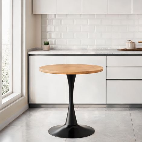 Table de salle à manger en mDF métal 60 x 60 x 72 cm (1/5)