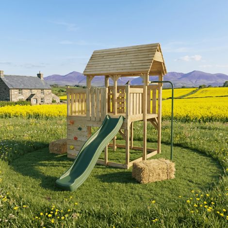 FarmPlay Hayloft Climbing Frame with Slide (1/5)