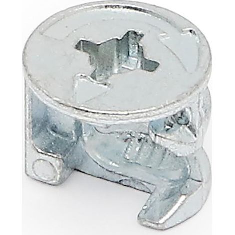 HERRAJES ALK excentrica mi-fix d15-13 espesor 16 i8 zincado , La excéntrica MI-FIX con tornillos estándares o expansibles de Ø15mm - Ø16,5mm de la mar (1/2)